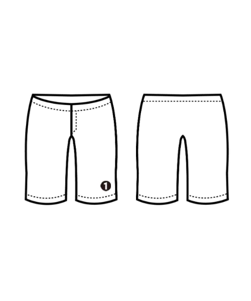 BYBORRE（バイボレ）ショートパンツ 黒 サイズ:M メンズ/2200666794017