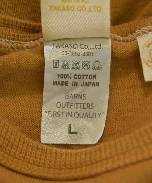 BARNS（バーンズ）Tシャツ・カットソー 茶 サイズ:L メンズ/2200707757063