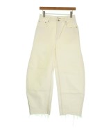 w by woadblue（ダブリューバイウォードブルー）デニムパンツ 白 サイズ:24(S位) レディース/2200689784194