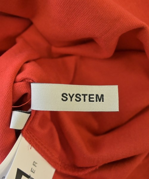 SYSTEM（システム）Tシャツ・カットソー 赤 サイズ:F メンズ/2200607319125