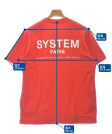 SYSTEM（システム）Tシャツ・カットソー 赤 サイズ:F メンズ/2200607319125