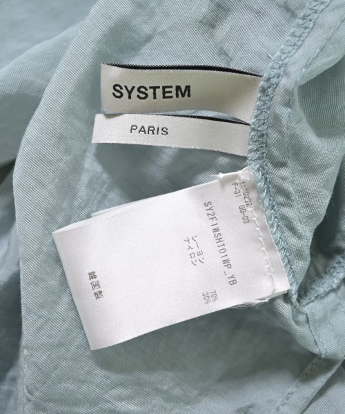 SYSTEM（システム）カジュアルシャツ 青 サイズ:F レディース/2200675662079