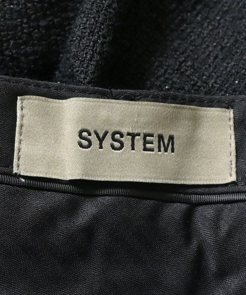 SYSTEM（システム）ショートパンツ 黒 サイズ:XS レディース/2200714978581