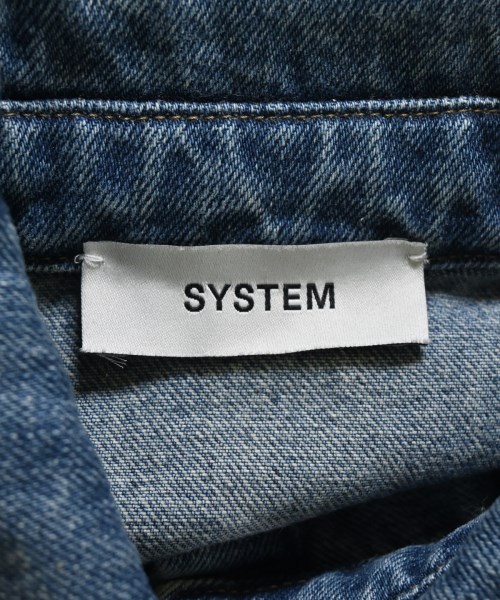 SYSTEM（システム）ブラウス 紺 サイズ:36(XS位) レディース/2200717709106