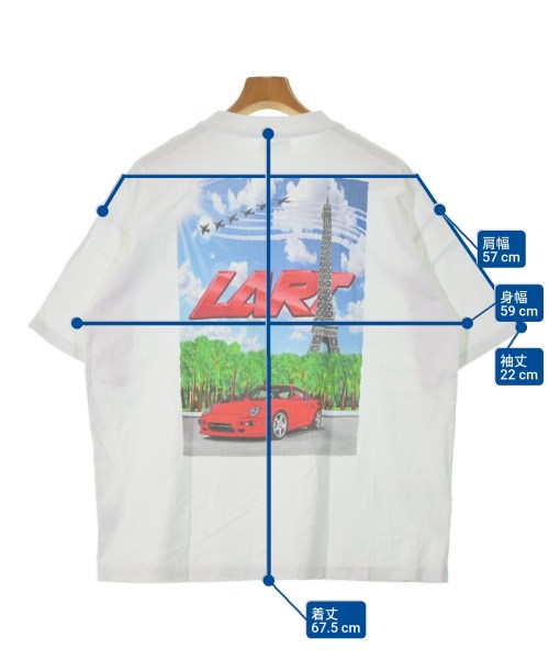 KAR / L'Art de L'Automobile（カー・ラートドロートモービル）Tシャツ・カットソー 白 サイズ:XL メンズ/2200669095289