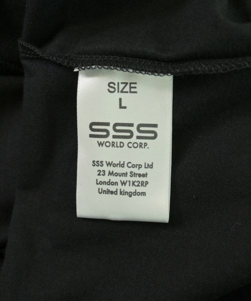 SSS WORLD CORP（トリプルエスワールドコープ）Tシャツ・カットソー 黒 サイズ:L メンズ/2200702357060