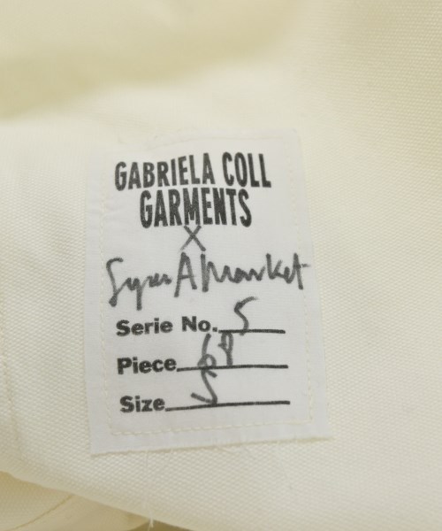 GABRIELA COLL GARMENTS（ガブリエラコールガーメンツ）ノーカラージャケット 白 サイズ:S レディース/2200678986097