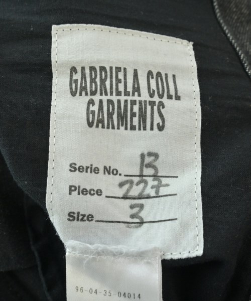 GABRIELA COLL GARMENTS（ガブリエラコールガーメンツ）デニムパンツ 黒 サイズ:3(L位) メンズ/2200656898077