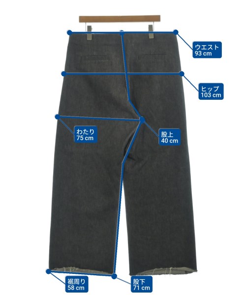 GABRIELA COLL GARMENTS（ガブリエラコールガーメンツ）デニムパンツ 黒 サイズ:3(L位) メンズ/2200656898077