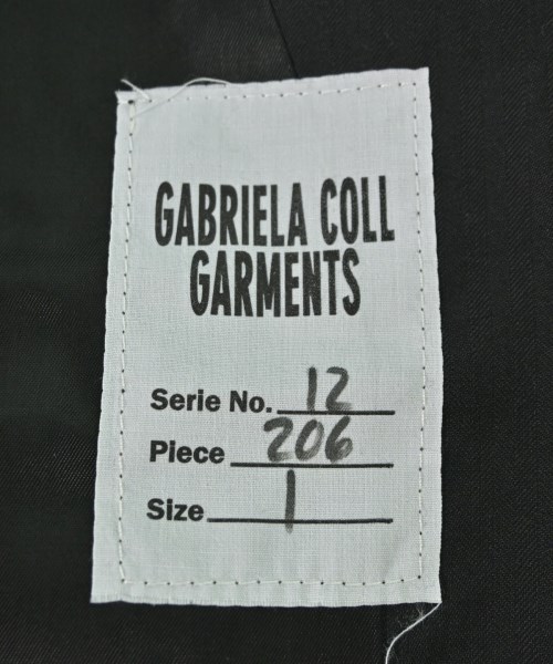 GABRIELA COLL GARMENTS（ガブリエラコールガーメンツ）テーラードジャケット 黒 サイズ:1(S位) レディース/2200699871204