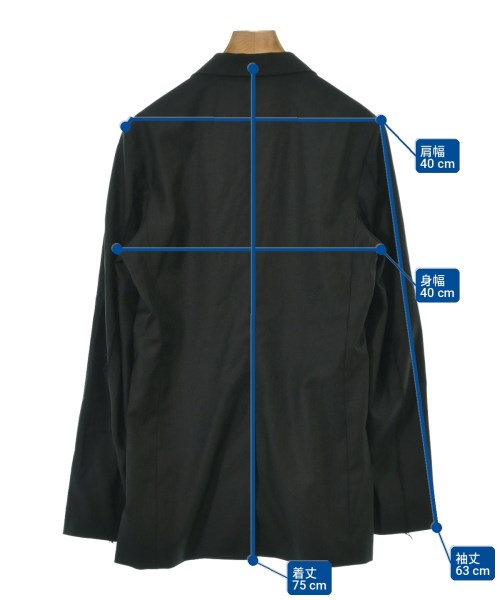 GABRIELA COLL GARMENTS（ガブリエラコールガーメンツ）テーラードジャケット 黒 サイズ:1(S位) レディース/2200699871204