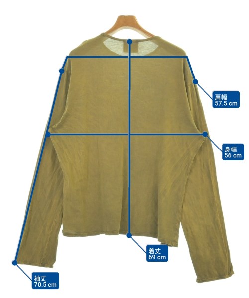 GABRIELA COLL GARMENTS（ガブリエラコールガーメンツ）Tシャツ・カットソー カーキ サイズ:5(XXL位) メンズ/2200735953048