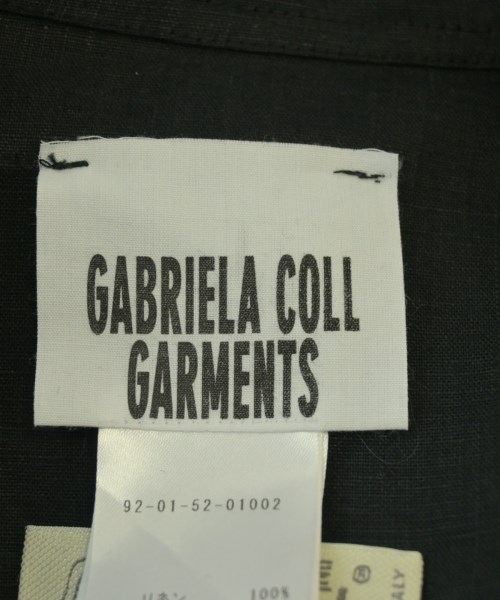 GABRIELA COLL GARMENTS（ガブリエラコールガーメンツ）カジュアルシャツ 黒 サイズ:1(S位) レディース/2200688178048
