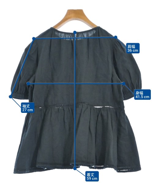 charles chaton（シャルルシャトン）ブラウス 紺 サイズ:F レディース/2200661029039