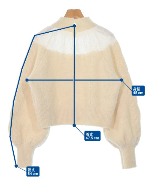 charles chaton（シャルルシャトン）ニット・セーター 白 サイズ:F レディース/2200671061012