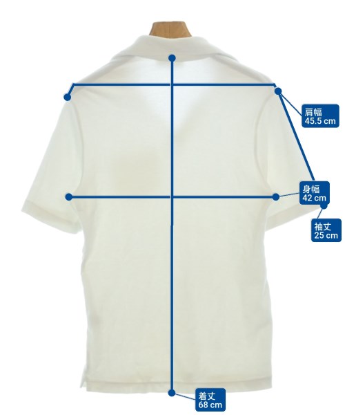 FILIPPO DE LAURENTIIS（フィリッポデラウレンティス）ポロシャツ 白 サイズ:44(S位) メンズ/2200636749023