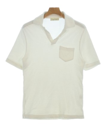 Filippo de Laurentiis ホワイト48白 ポロシャツフィリッポ FILIPPO DE LAURENTIIS（フィリッポデラウレンティス）ポロシャツ 白