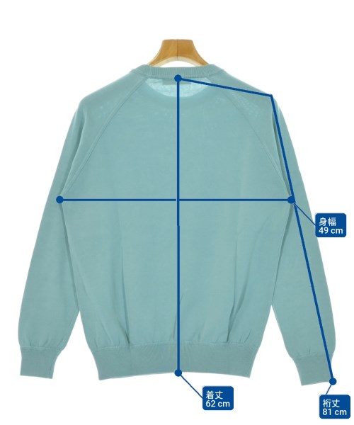 FILIPPO DE LAURENTIIS（フィリッポデラウレンティス）ニット・セーター 青 サイズ:48(L位) メンズ/2200679342045