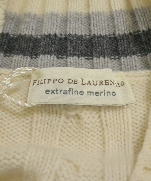 FILIPPO DE LAURENTIIS（フィリッポデラウレンティス）ニット・セーター 白 サイズ:48(L位) メンズ/2200648112013