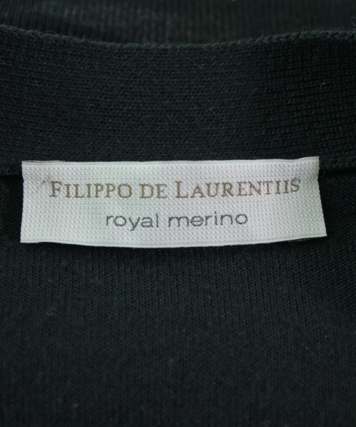 FILIPPO DE LAURENTIIS（フィリッポデラウレンティス）カーディガン 黒 サイズ:44(S位) メンズ/2200702241031