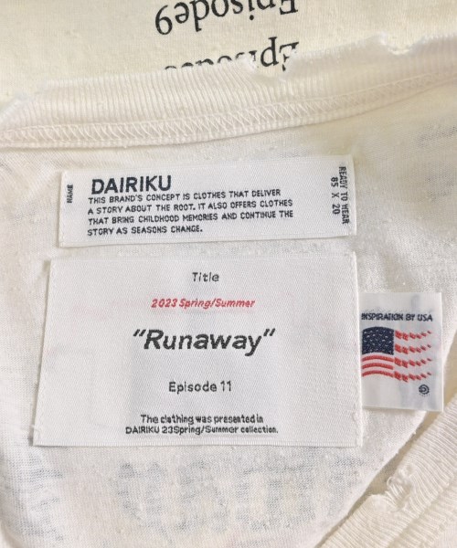 DAIRIKU（ダイリク）Tシャツ・カットソー 白 サイズ:L メンズ/2200536372017