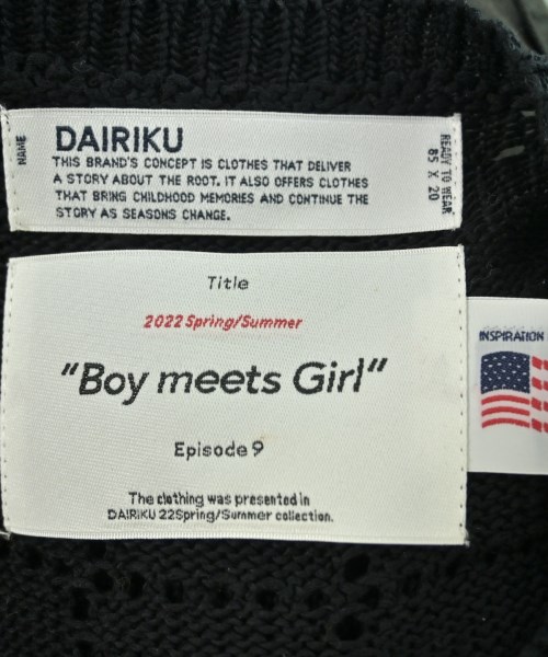 DAIRIKU（ダイリク）ベスト 黒 サイズ:F メンズ/2200620395403