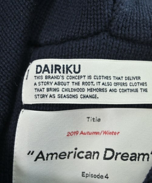 DAIRIKU（ダイリク）ニット・セーター 紺 サイズ:F メンズ/2200625929184