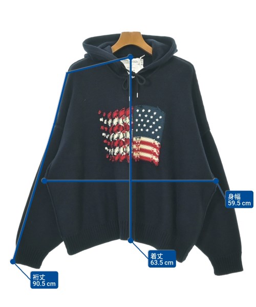 DAIRIKU（ダイリク）ニット・セーター 紺 サイズ:F メンズ/2200625929184