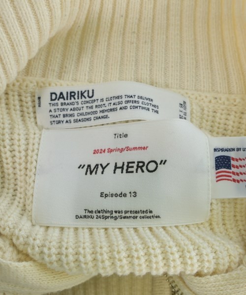 DAIRIKU（ダイリク）カーディガン 白 サイズ:M メンズ/2200626558017