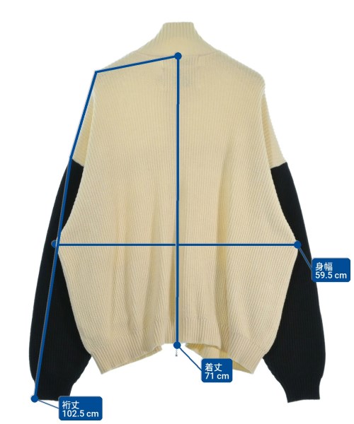 DAIRIKU（ダイリク）カーディガン 白 サイズ:M メンズ/2200626558017