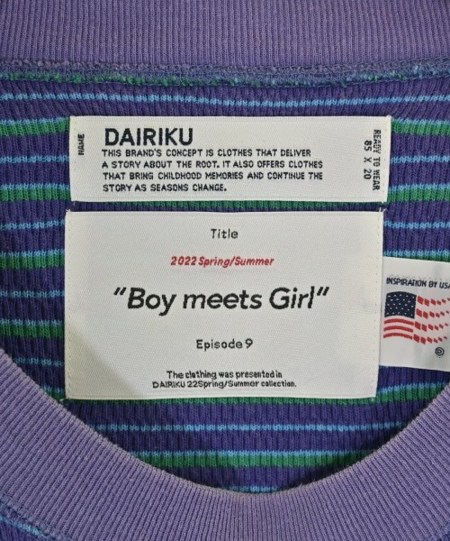 DAIRIKU（ダイリク）Tシャツ・カットソー 紫 サイズ:F メンズ/2200629809031