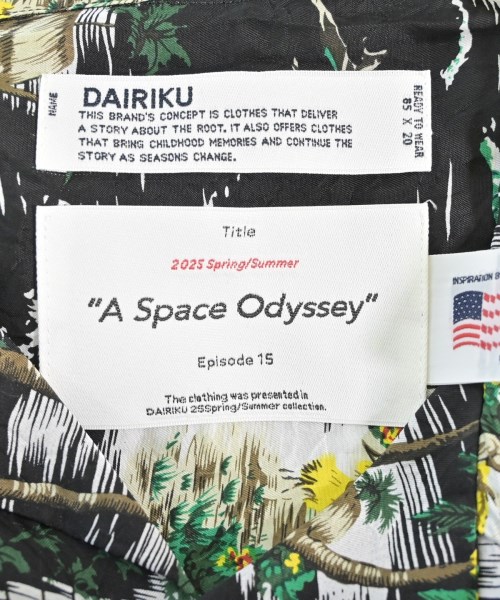 DAIRIKU（ダイリク）カジュアルシャツ 黒 サイズ:M メンズ/2200632701117