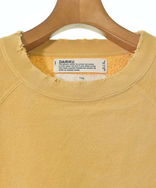 DAIRIKU（ダイリク）スウェット 黄 サイズ:M メンズ/2200634258022