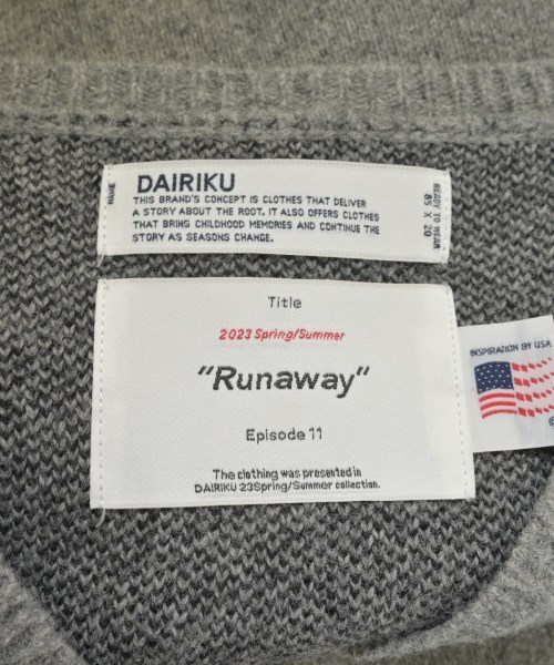 DAIRIKU（ダイリク）ベスト グレー サイズ:F メンズ/2200620293129