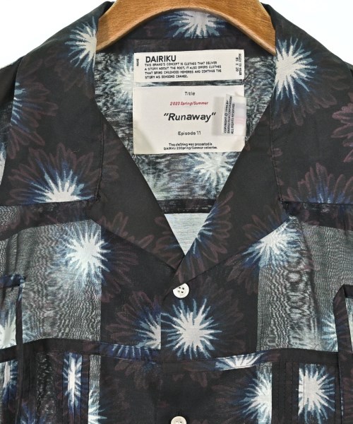 DAIRIKU（ダイリク）カジュアルシャツ 黒 サイズ:L メンズ/2200663357192