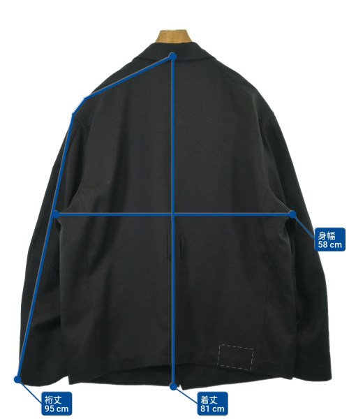 DAIRIKU（ダイリク）テーラードジャケット 黒 サイズ:M メンズ/2200678794012