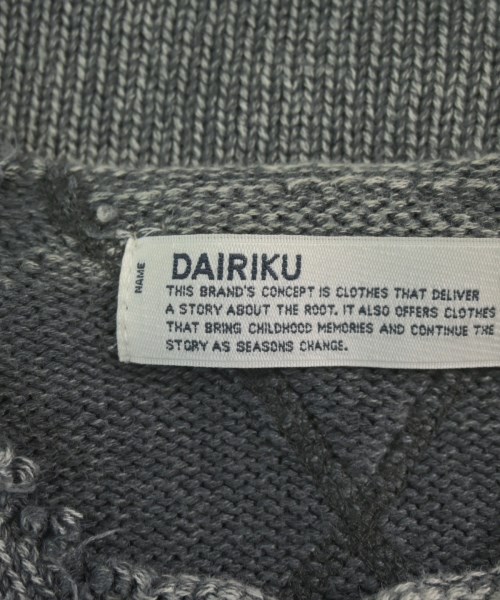 DAIRIKU（ダイリク）ニット・セーター グレー サイズ:M メンズ/2200682155014