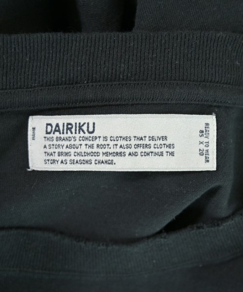 DAIRIKU（ダイリク）Tシャツ・カットソー 黒 サイズ:F メンズ/2200701355029