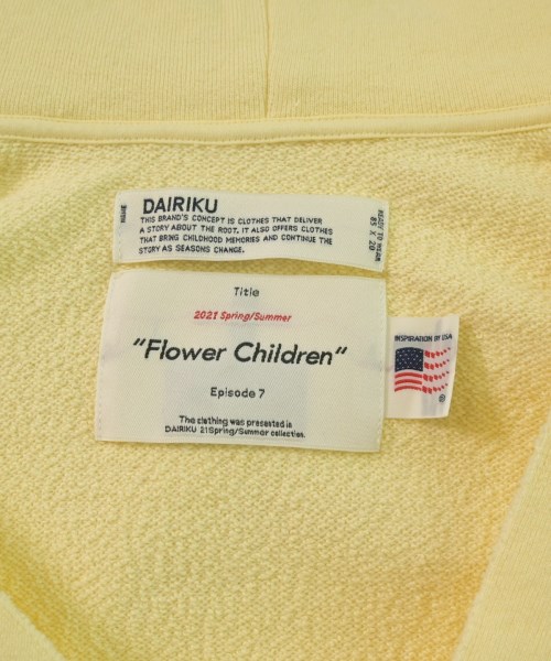 DAIRIKU（ダイリク）パーカー 黄 サイズ:M メンズ/2200650412071