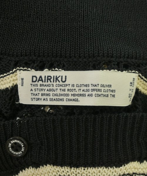 DAIRIKU（ダイリク）ニット・セーター 黒 サイズ:M メンズ/2200640660413