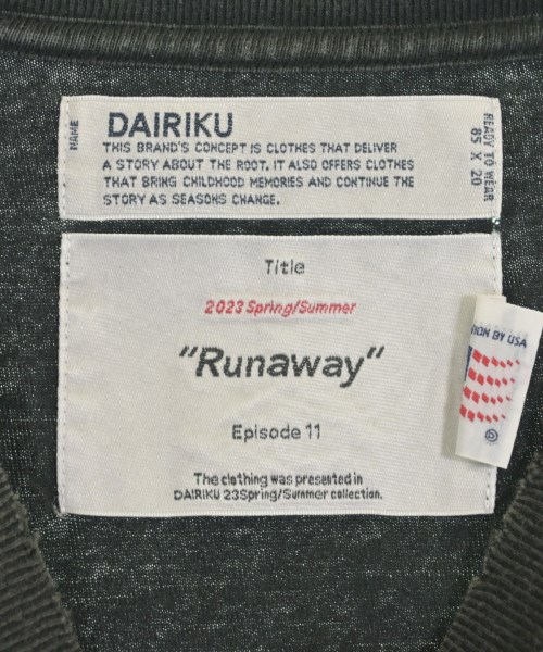 DAIRIKU（ダイリク）Tシャツ・カットソー 黒 サイズ:F メンズ/2200715337035
