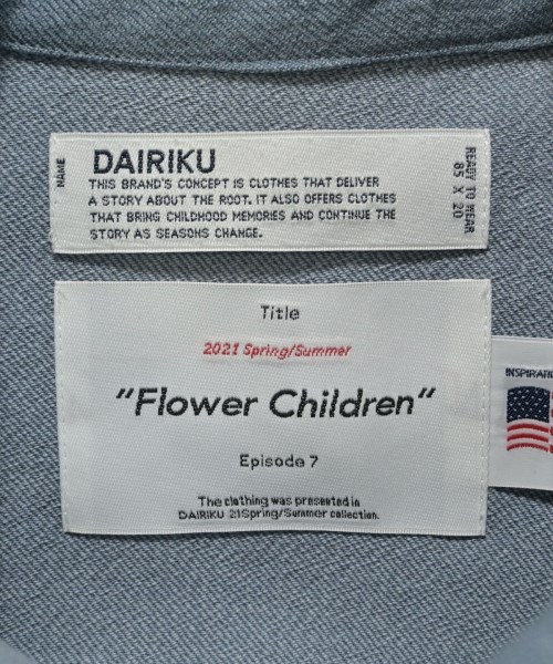 DAIRIKU（ダイリク）カバーオール 青 サイズ:L メンズ/2200647073018