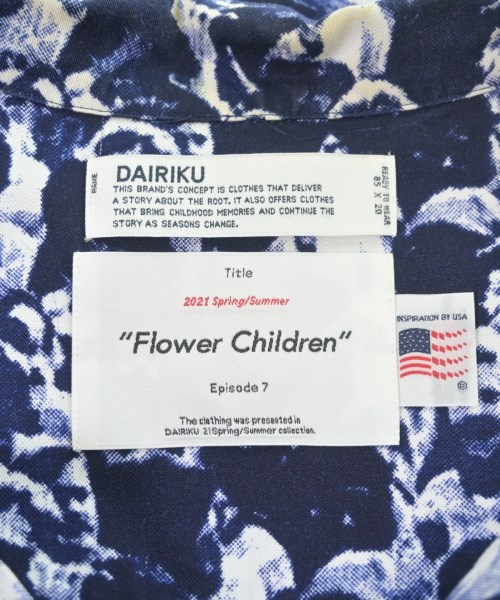 DAIRIKU（ダイリク）カジュアルシャツ 紺 サイズ:M メンズ/2200650673021