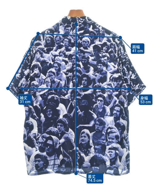 DAIRIKU（ダイリク）カジュアルシャツ 紺 サイズ:M メンズ/2200650673021