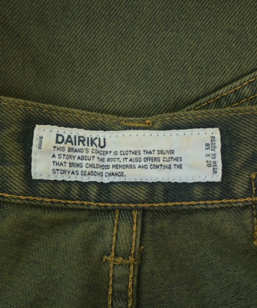 DAIRIKU（ダイリク）デニムパンツ カーキ サイズ:27(XS位) メンズ/2200650673069