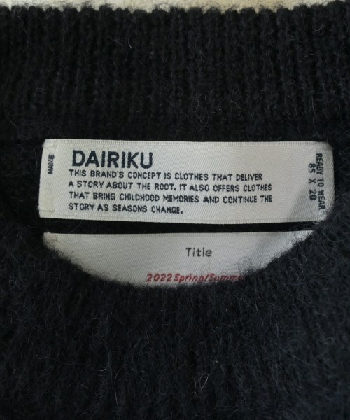 DAIRIKU（ダイリク）ニット・セーター 黒 サイズ:F メンズ/2200641426032