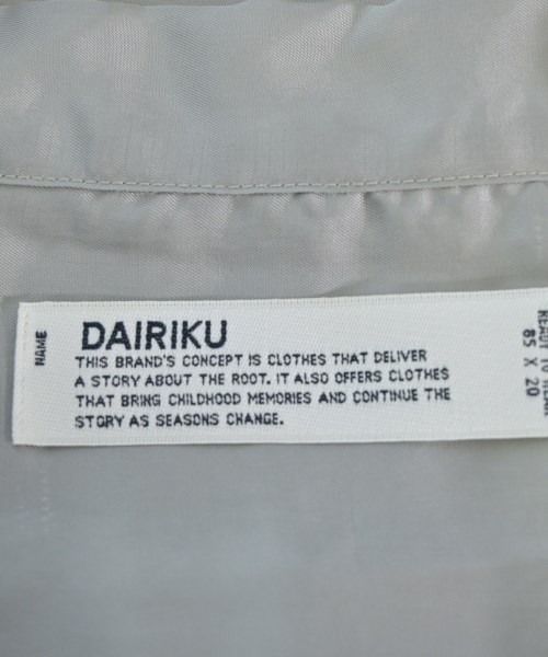 DAIRIKU（ダイリク）カジュアルシャツ グレー サイズ:M メンズ/2200706225099