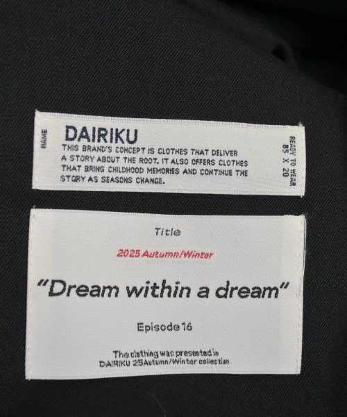 DAIRIKU（ダイリク）カジュアルジャケット 黒 サイズ:L メンズ/2200706599046