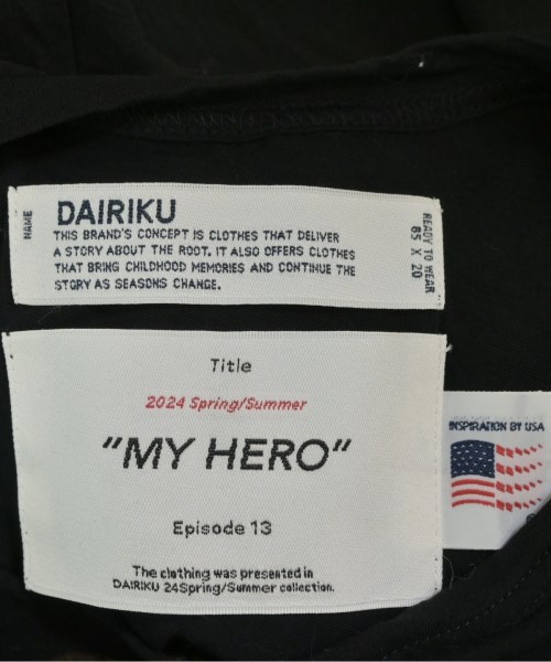 DAIRIKU（ダイリク）Tシャツ・カットソー 黒 サイズ:M メンズ/2200664637101