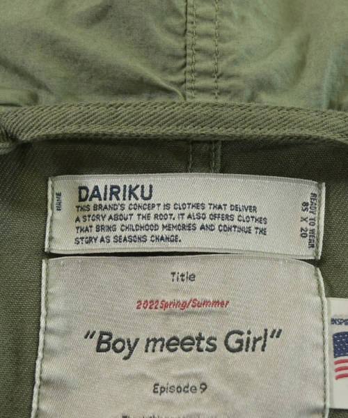 DAIRIKU（ダイリク）モッズコート カーキ サイズ:L メンズ/2200664649012